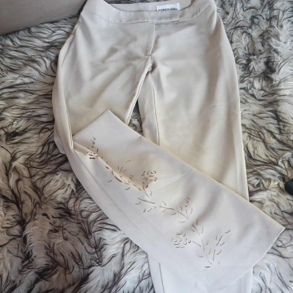 VINTAGE Tower Hill Flower Cutout Leg Pants.. For Longer Legs